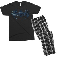 B.at.man Navy Camo Shield Men's T-shirt Pajama Set | Artistshot