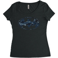 B.at.man Navy Camo Shield Women's Triblend Scoop T-shirt | Artistshot