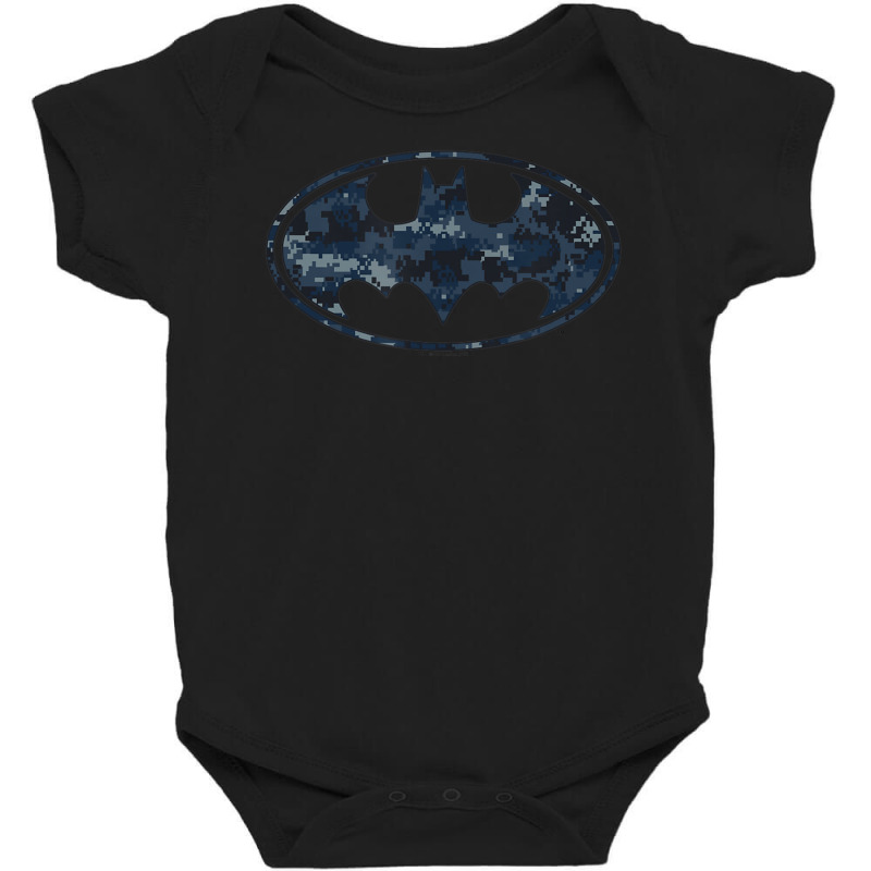 B.at.man Navy Camo Shield Baby Bodysuit by thepianistalto | Artistshot