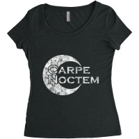 Carpe Noctem Latin Saying Latin Women's Triblend Scoop T-shirt | Artistshot