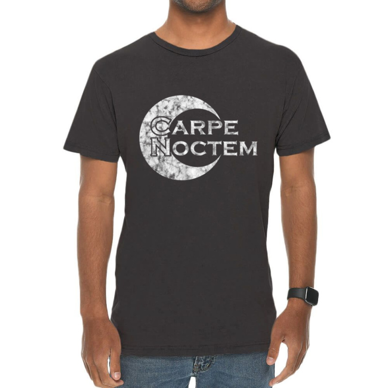 Carpe Noctem Latin Saying Latin Vintage T-Shirt by cm-arts | Artistshot