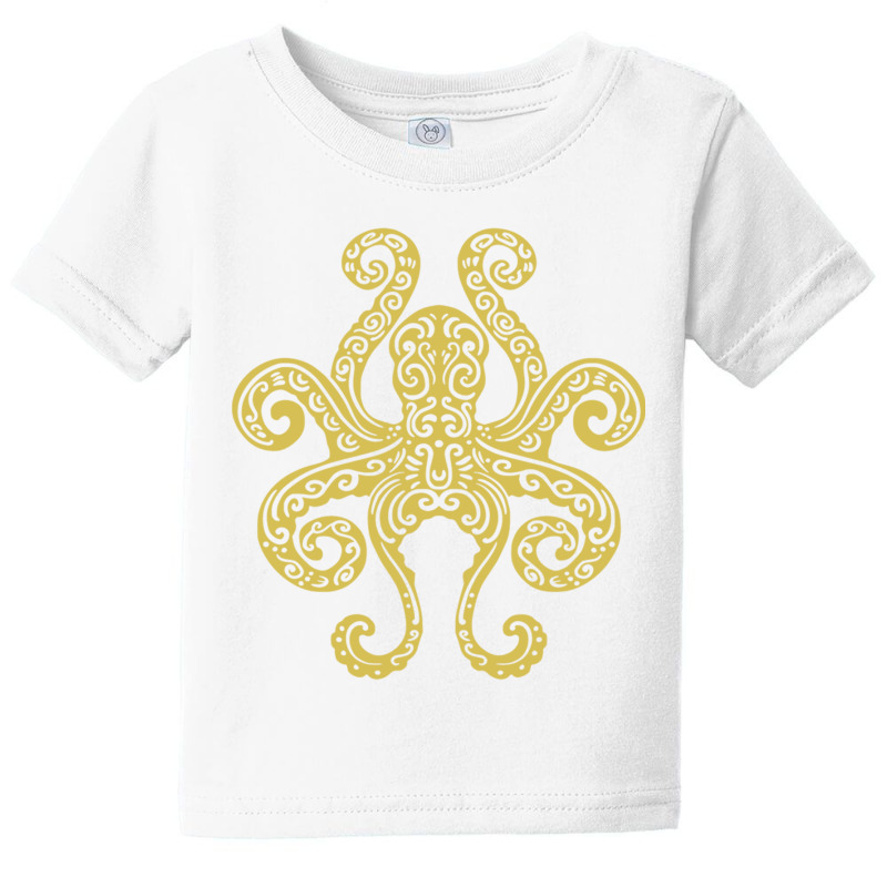 Octopus Tribal Art Marine Ocean Life Long Sleeve T Shirt Baby Tee | Artistshot