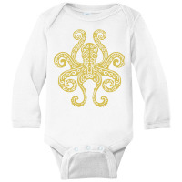 Octopus Tribal Art Marine Ocean Life Long Sleeve T Shirt Long Sleeve Baby Bodysuit | Artistshot