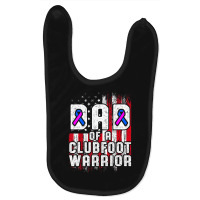 Clubfoot Awareness Warrior Dad Ctev Tev Survivor Baby Bibs | Artistshot