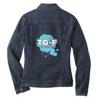 Beer - Tgif - Thank God It's Fermented 1 Ladies Denim Jacket | Artistshot