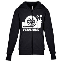 Snail Turbocharger Racer Racing Speed Car Lovers Tuning Gift Youth Zipper Hoodie | Artistshot