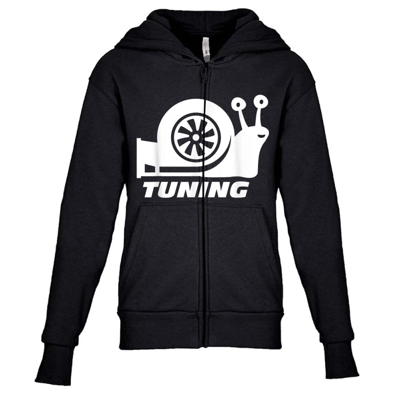 Snail Turbocharger Racer Racing Speed Car Lovers Tuning Gift Youth Zipper Hoodie by DanielEricJagd | Artistshot