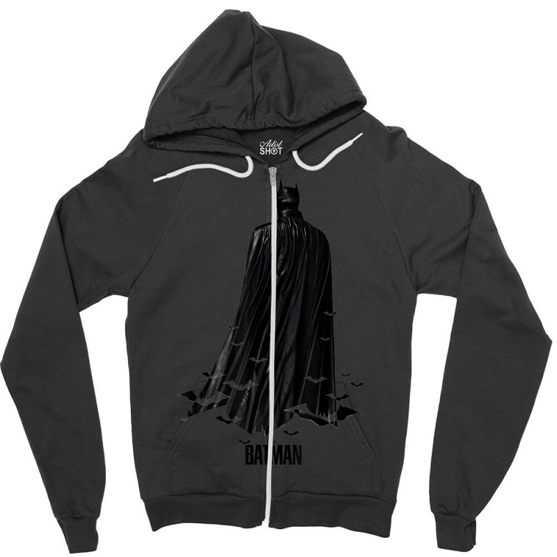 B.at.man Negative Space B.ats Zipper Hoodie | Artistshot