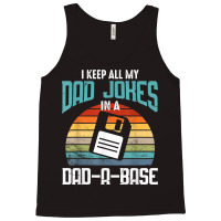 Funny Dad Jokes Database Pun Best Dad Humor Fathers Day T Shirt Tank Top | Artistshot