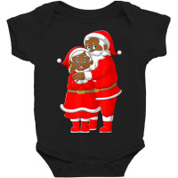 Black Loving Santa Claus And Mrs. Claus Ethnic Christmas Baby Bodysuit | Artistshot