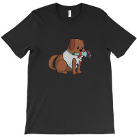 Mothersday I Love Mom American Water Spaniel With Flowers T-shirt | Artistshot