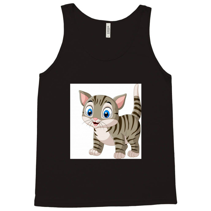 Cartoon Funny Cat Isolated Tank Top by ErikaCharles | Artistshot