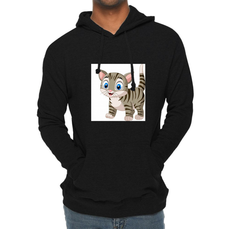 Cartoon Funny Cat Isolated Lightweight Hoodie by ErikaCharles | Artistshot