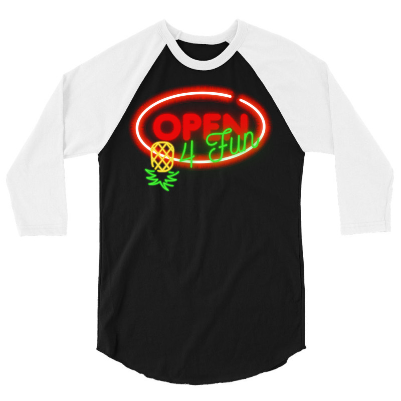 Party Mode Upside Down Pineapple Swinger Vanilla Swapping Long Sleeve 3/4 Sleeve Shirt | Artistshot