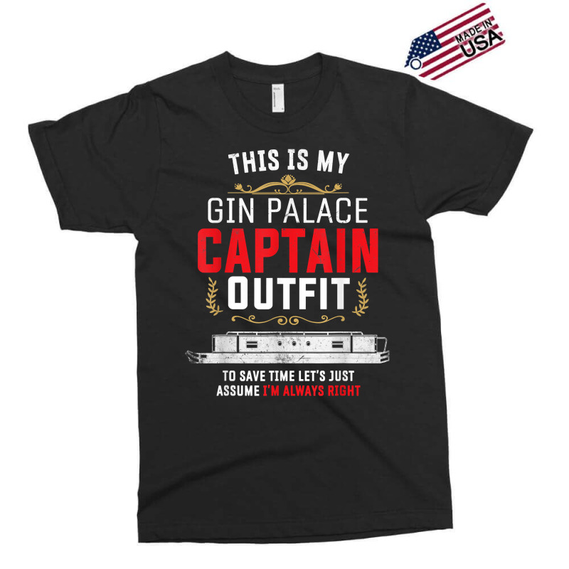 Canal Boat & Narrowboat Gin Palace Captain For Boat Owner T Shirt Exclusive T-shirt by cm-arts | Artistshot