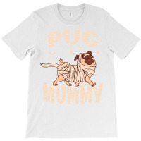 Trendy Halloween Dog Meme Pug Owner Costume Pug Mummy Long Sleeve T Sh T-shirt | Artistshot