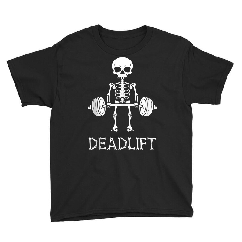 Skeleton Dead Lift Funny Halloween Lifting Weights Men Women Tank Top Youth Tee | Artistshot