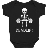 Skeleton Dead Lift Funny Halloween Lifting Weights Men Women Tank Top Baby Bodysuit | Artistshot