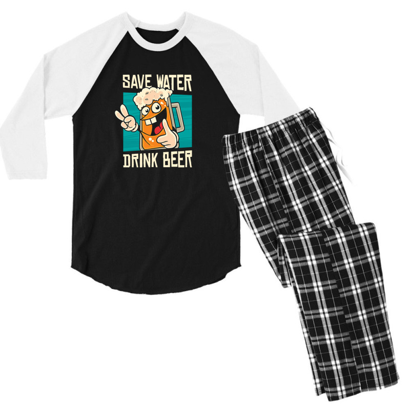 Water Men's 3/4 Sleeve Pajama Set | Artistshot