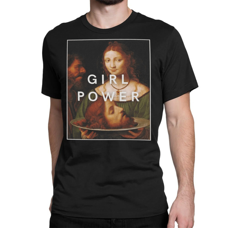 Girl Power, Salome Bernardino Luini, Vintage Aesthetic, Judith And Hol Classic T-shirt | Artistshot