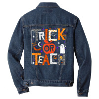 Trick Or Teach Cute Halloween Teacher Men Women Costume Gift T Shirt Men Denim Jacket | Artistshot