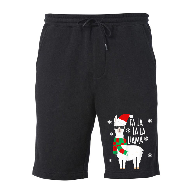 Fa La La Llama   Funny Falala Llama Christmas T Shirt Fleece Short | Artistshot