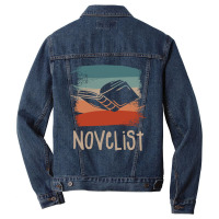 Retro Vintage Novelist Novel Author Long Sleeve T Shirt Men Denim Jacket | Artistshot