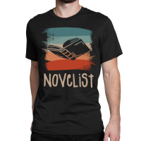 Retro Vintage Novelist Novel Author Long Sleeve T Shirt Classic T-shirt | Artistshot