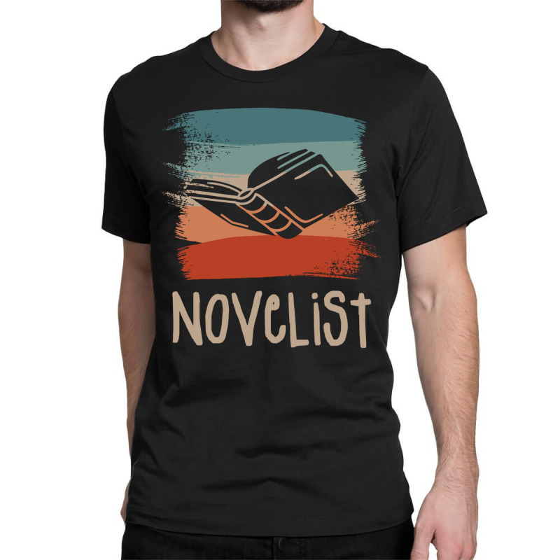 Retro Vintage Novelist Novel Author Long Sleeve T Shirt Classic T-shirt by cm-arts | Artistshot