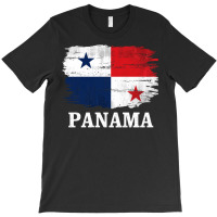 Vintage Panama Flag For Panamanian Gift Long Sleeve T Shirt T-shirt | Artistshot