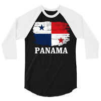 Vintage Panama Flag For Panamanian Gift Long Sleeve T Shirt 3/4 Sleeve Shirt | Artistshot