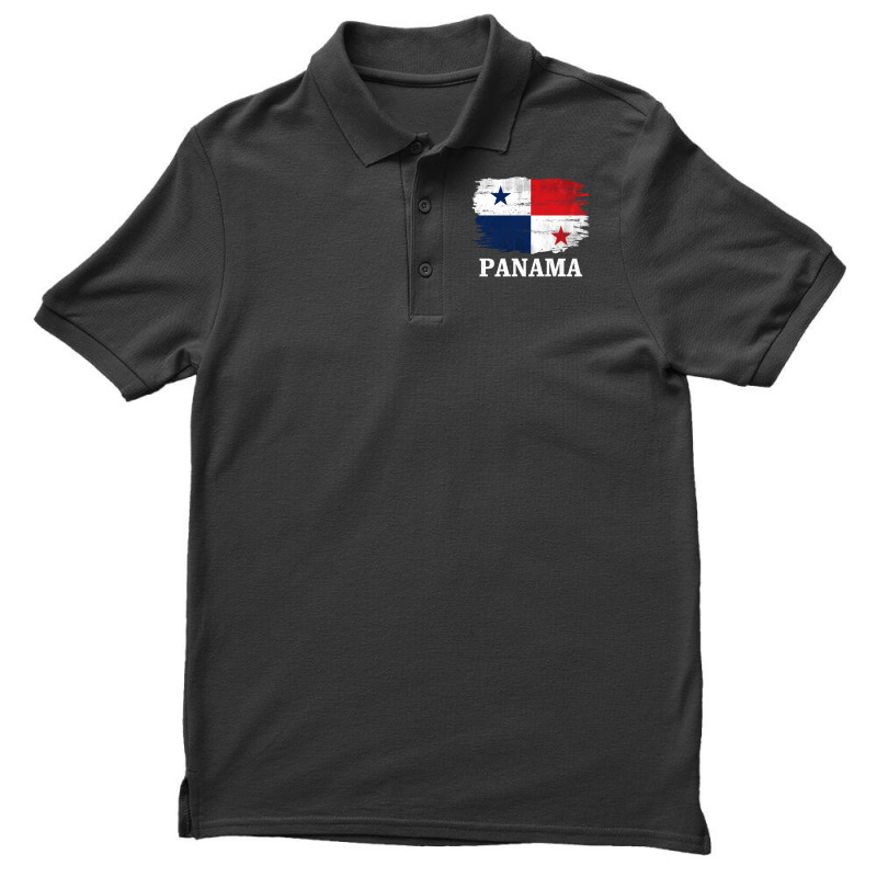 Vintage Panama Flag For Panamanian Gift Long Sleeve T Shirt Men's Polo Shirt by cm-arts | Artistshot