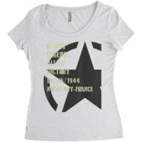 D Day Legend 1944 Invasion Normandy Military Ww2 Women's Triblend Scoop T-shirt | Artistshot