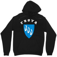 Frøya Coat Of Arms Flag National Pride Gift Souvenir Unisex Hoodie | Artistshot