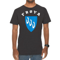 Frøya Coat Of Arms Flag National Pride Gift Souvenir Vintage T-shirt | Artistshot