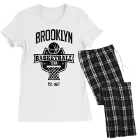 Distressed Net Retro Look Fan Gift Party Tailgate Ny Gameday Women's Pajamas Set | Artistshot