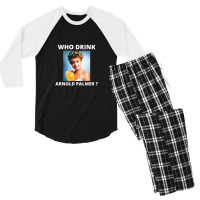 Who Drink Arnold Palmer Funny Beer Lovers Quotes 1 Men's 3/4 Sleeve Pajama Set | Artistshot