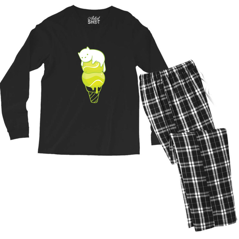 Tennis Ice Cream! Men's Long Sleeve Pajama Set | Artistshot