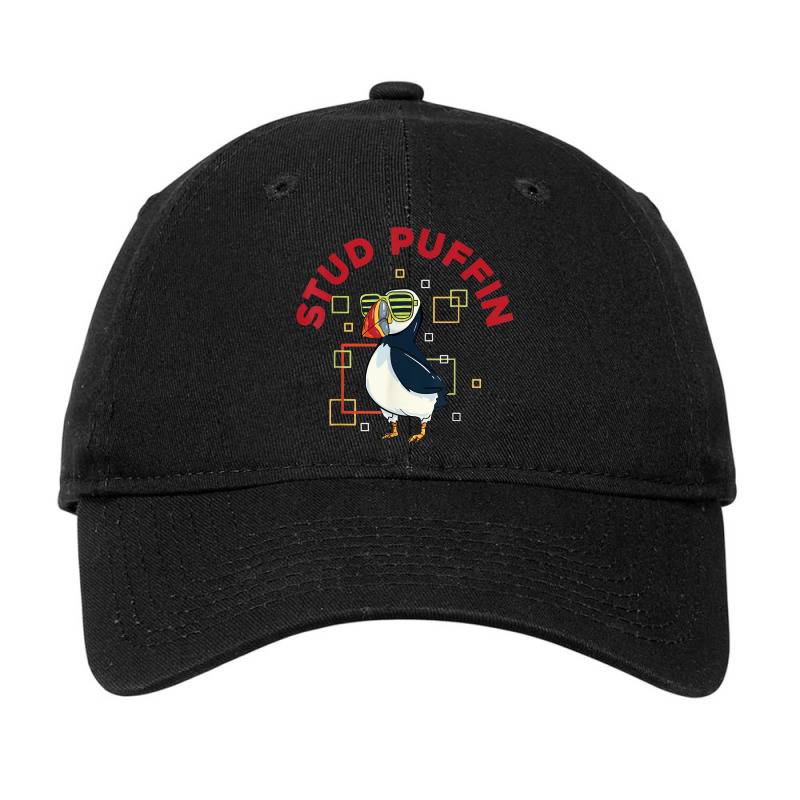 Stud Puffin   Funny Seabird Animal Lover Adjustable Cap by Outpost | Artistshot