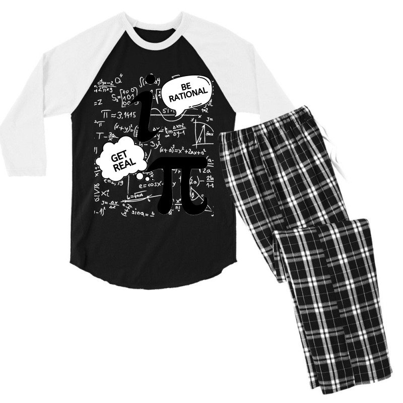 Be Rational Get Real Men's 3/4 Sleeve Pajama Set by cm-arts | Artistshot