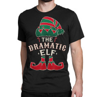 The Dramatic Elf Cute Ugly Christmas Sweater Family Classic T-shirt | Artistshot