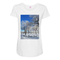 Winter Wonderland Goat Island, New York 2017 T Shirt Maternity Scoop Neck T-shirt | Artistshot