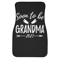 Womens Soon To Be Grandma Est.2021 Pregnancy Announcement T Shirt Front Car Mat | Artistshot