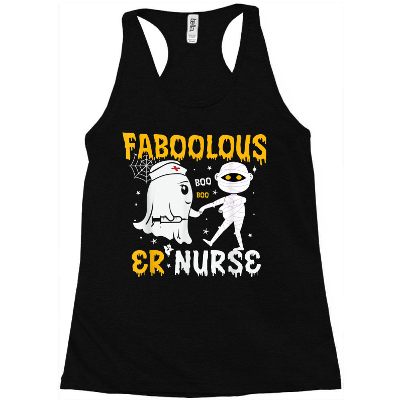 Faboolous Er Nurse Mummy Ghost Nursing Halloween Costume Racerback Tank by Garnet | Artistshot