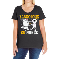 Faboolous Er Nurse Mummy Ghost Nursing Halloween Costume Ladies Curvy T-shirt | Artistshot