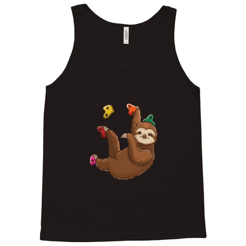 Funny Rock Climbing Sloth Bouldering Wall Climb Tank Top | Artistshot