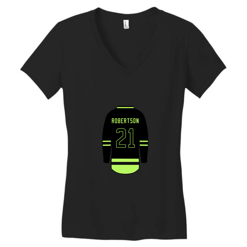 Jason Robertson Alternate Jersey 1 Women's V-Neck T-Shirt by RoxannUhlich | Artistshot