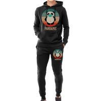 Panda Bear With Mask Pandemic Pandamic Retro Panda Hoodie & Jogger Set | Artistshot