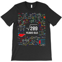 Vintage Square Root Of 289 Shirt 17 Years Old Birthday Math Long Sleev T-shirt | Artistshot