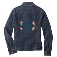 I Love Buffalo Grove Illinois Retro Vintage Classic Limited Edition Ladies Denim Jacket | Artistshot